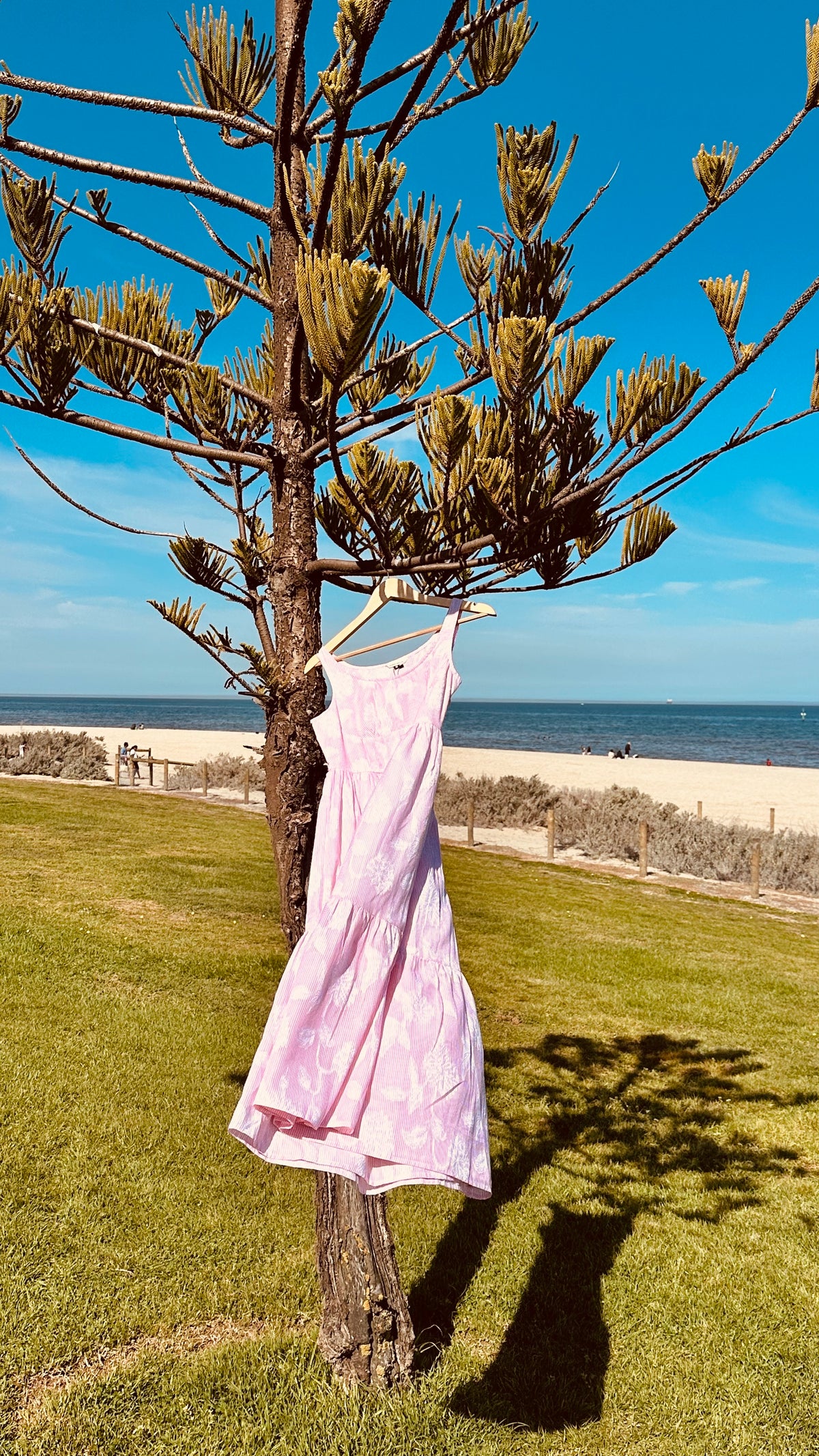 Pink Striped Summer Dress